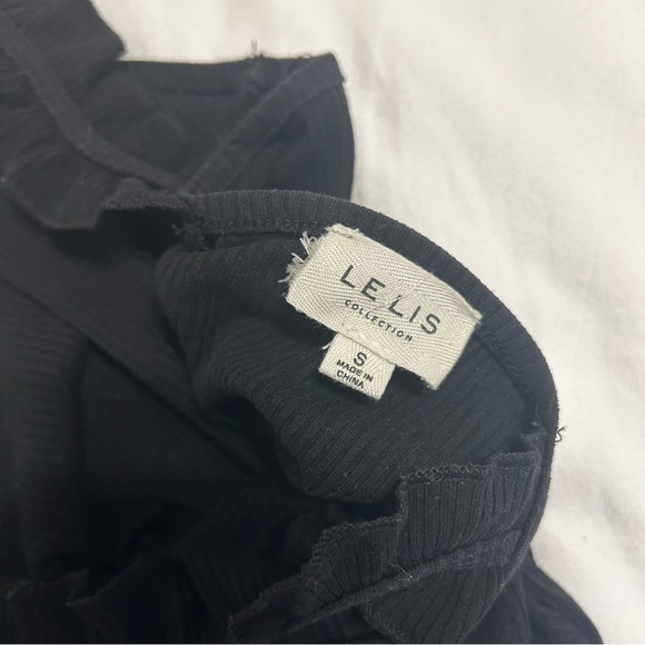 Le Lis Ruffled Ribbed Bodysuit Size Small - Picture 5 of 6